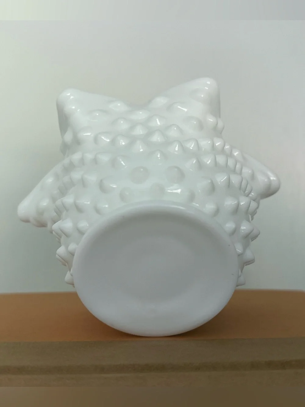 Vintage White Milk Glass Hobnail Bowl